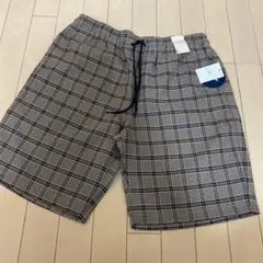 チェック　ショートパンツ