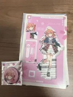 さくらみこ×スシロー アクリルスタンド 缶バッジセット