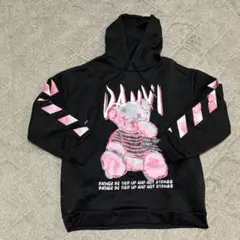 キューテン パーカー 黒 ピンク くま 地雷系 レディース 秋 冬 長袖 フード