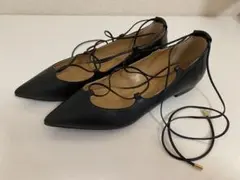 美品 23区 靴 パンプス フラット ストラップ 24.5㎝