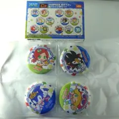 ソニック セガラッキーくじ ソニック＆ぷよぷよ35周年 缶バッジ