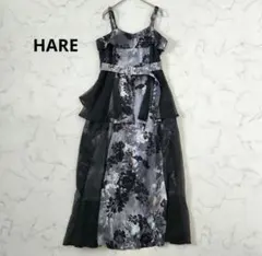 極美品✨HARE　リフレクションフラワーキャミワンピース 　ロング
