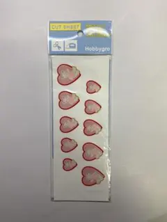 ファミリアHobbygro アイロンシールセット くまとハート型　薄手シート