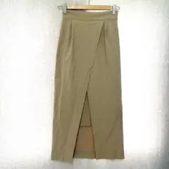 美品✦FREE'S MART ロングタイトスカート S ベージュ 巻きスカート風のサムネイル