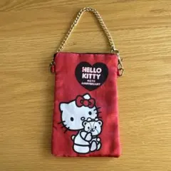 ★ハローキティ40周年記念　スマホポーチ