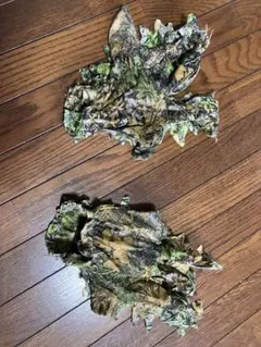ギリースーツ　迷彩フード付きジャケットと手袋セットのサムネイル