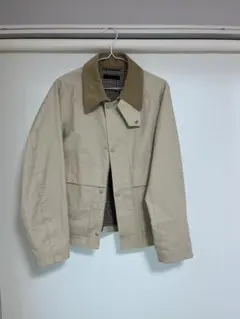 ベージュ カジュアルジャケット チェック裏地