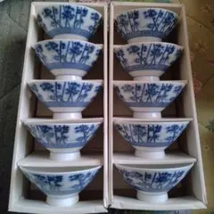 昭和　レトロ　ご飯茶碗　10客