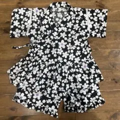 最終お値下げ♥早い者勝ち♥アプレレクール　甚平　花柄 130 花火 お祭り