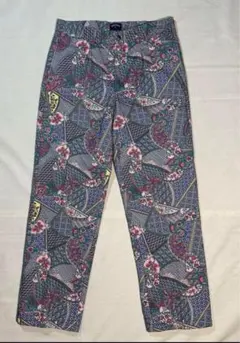 ダ*ド様 Supreme シルク　フラワープリントパンツ Supreme - Floral Silk Track Pant - UG.SHAFT