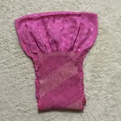 ピンク 花柄 帯揚げ 絞り　NO.4