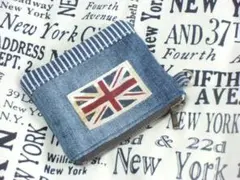 デニムリメイクポーチ　№　1715