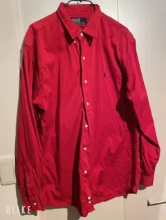 polo ラルフローレン　シャツ　赤