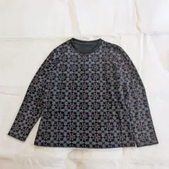 ​極美品 ポールスミス 幾何学 総柄 カットソーLロンTジオメトリック派手モードのサムネイル