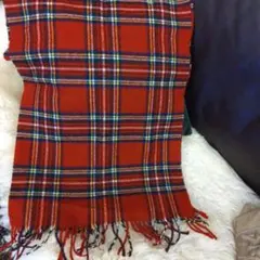 タータンチェックのマフラー