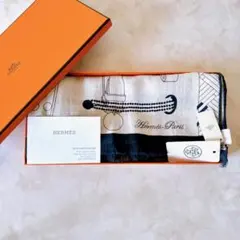 新品未使用HERMESトライアングルジェアン《朝の散歩》カシミヤシルク 
