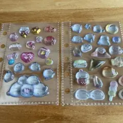 シールおすそわけ　シマエナガ　もちもちボンボン　プチドロ　うるちゅるPOP