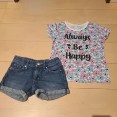 120 ショートパンツ　Tシャツ　H&M　まとめ