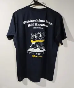 隠岐 西ノ島 ハーフマラソン 限定Tシャツ ミズノ Lのサムネイル