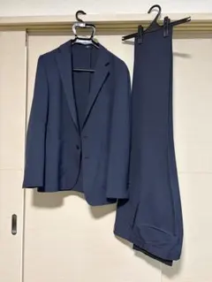 スーツセレクト　SUIT SELECT 4S ネイビー ビジネススーツ