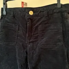 H＆M ブラック コーデュロイ フレアパンツ 140