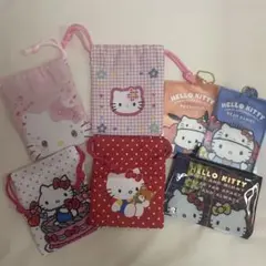 ハローキティ サンリオ 巾着 ファスナーケースセット
