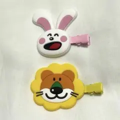 たべっ子どうぶつ ヘアクリップ 2点セット