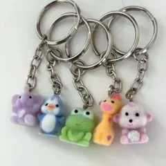 Claire's クレアーズ　ストラップ　フロッキー　動物キーホルダー5個セット