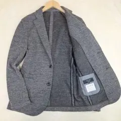 美品✨BEAMS　ニット　アンコンジャケット　グレーメランジ　XL