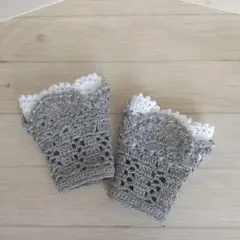 【値下げ】ハンドメイド　カフブレスレット　つけ袖 アームカバー