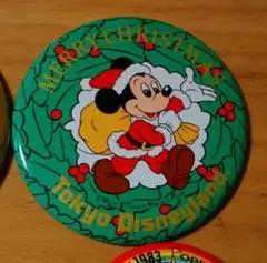 東京ディズニーランド クリスマス缶バッジ