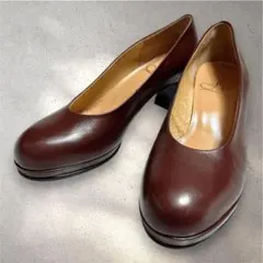 ⁠Fin フィン パンプス 24.5cm ブラウン 茶 本革 ヒールのサムネイル