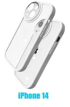iPhone 14 スマホケース クリアX ホワイト
