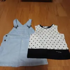 Comme ça du mode ジャンバースカート セット