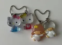 なかよしドロップチャーム　キティ　キキララ　２個セット