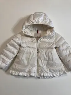 MONCLER フード付きホワイトダウンコート