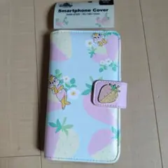 イチゴ柄スマートフォンカバー