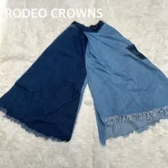 ✨ RODEO CROWNS ロデオクラウンズ 切替　ワイドデニムパンツ
