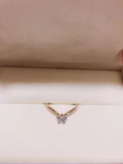 【美品】ケイウノ　ディズニー　ジャスミン　指輪　　プラチナK14 9.5号 ジャスミン / セットリング[RDES-109_RDE-116]｜セットリング