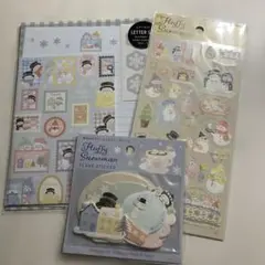 紙ものおすそ分け SNOWMAN 3点セット まとめ売り　　C
