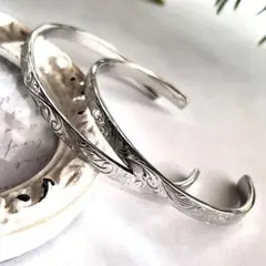 ハワイアンジュエリー ペアバングル 金属アレルギー対応 シンプル