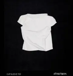 ATTISESSION CUP SLEEVE TEE ホワイト Tシャツのサムネイル
