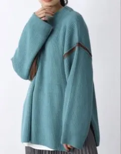 【新品未使用】JEANASIS 5Gハイショクボトルネックプルオーバー ニット