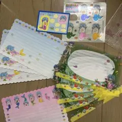 平成9年りぼん8月号付録　ミモリちゃんマーメイドメモ用紙セット　平成レトロ