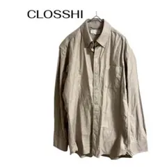 CLOSSHI メンズ長袖シャツ　オフィスカジュアル　デート　コットン100％のサムネイル