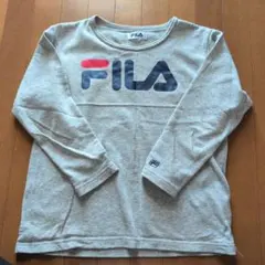FILA グレー 長袖 トレーナー　ルームウェア　М　裏起毛