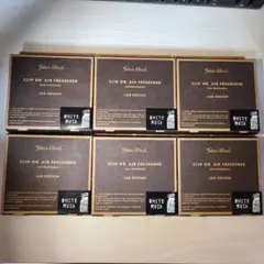 John's Blend　クリップオンエアフレッシュナー　ホワイトムスク　セット
