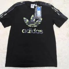【adidas 】メンズ・ブラック Tシャツ XL カモフラージュ
