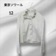 東京ソワール　 ジャケット　フリル襟　薄いゴールド　フォーマル　エレガント　12