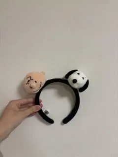 ユニバカチューシャ　スヌーピーとチャーリーブラウン